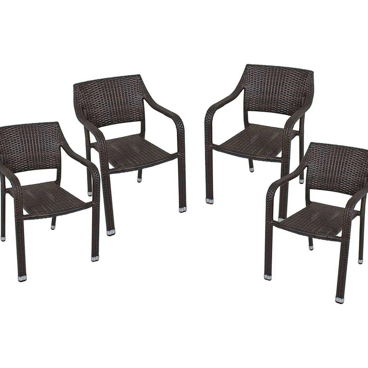 mutoni pleasure Garten Stapelstuhl Charleston Coffee (4-Er Set)> Stapelstühle