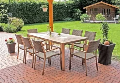 mutoni pleasure Garten Stapelstuhl Florence I Braun> Stapelstühle