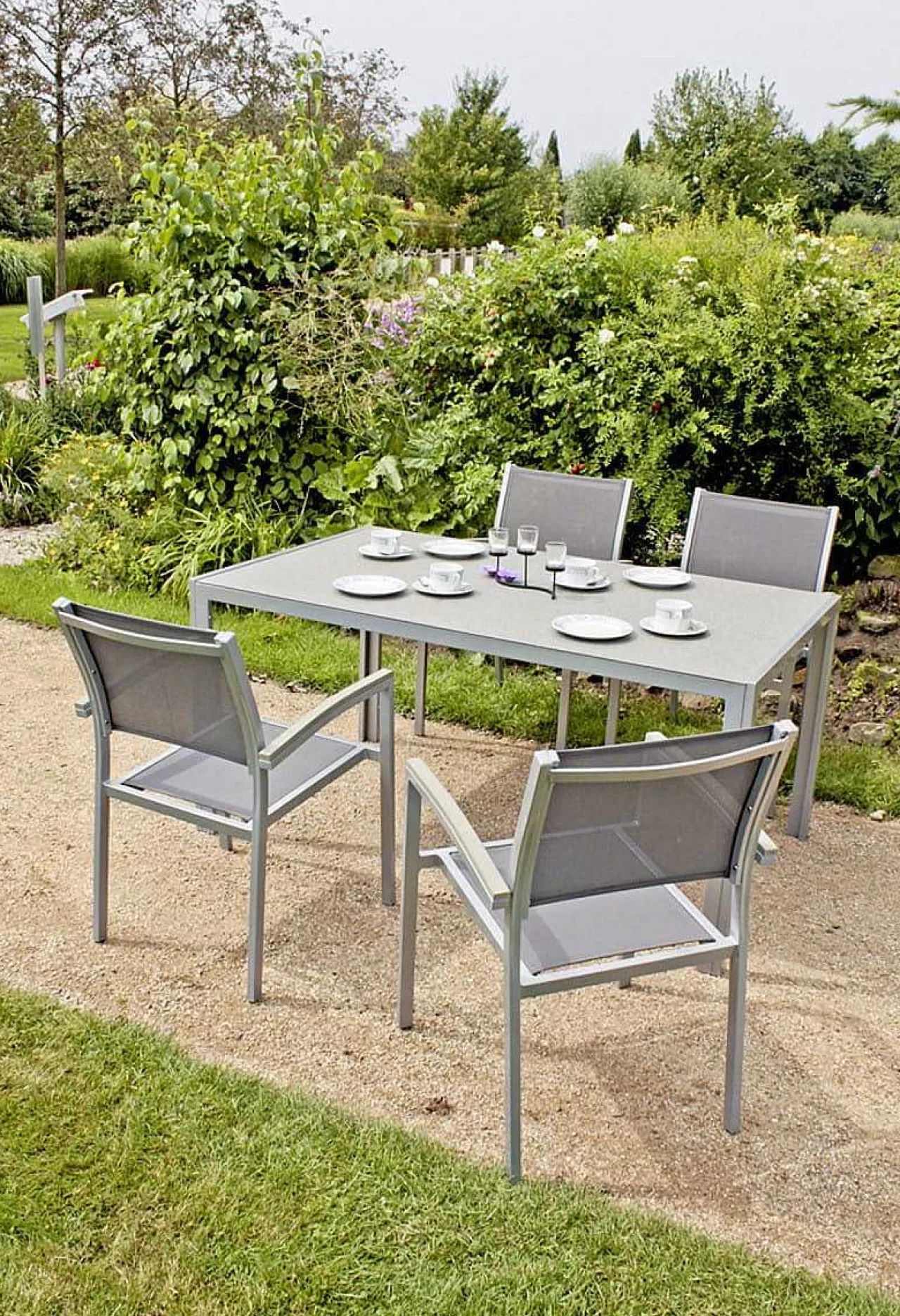 mutoni pleasure Garten Stapelstuhl Grace Grau> Stapelstühle