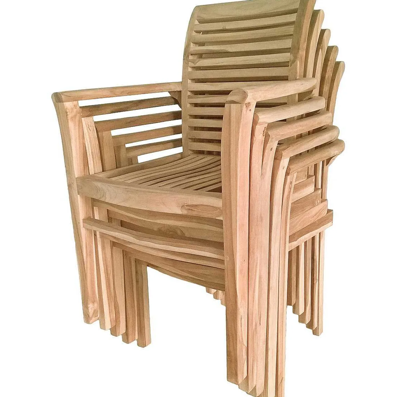 mutoni pleasure Garten Stapelstuhl Java Teak Natur> Stapelstühle
