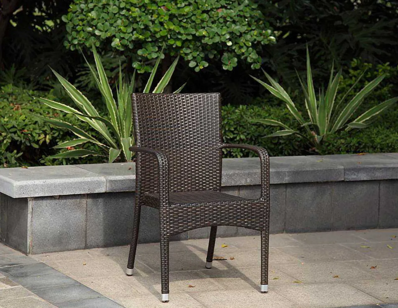mutoni pleasure Garten Stapelstuhl London Braun (2-Er Set)> Stapelstühle