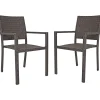 mutoni pleasure Garten Stapelstuhl Malaga Braun (2-Er Set)> Stapelstühle