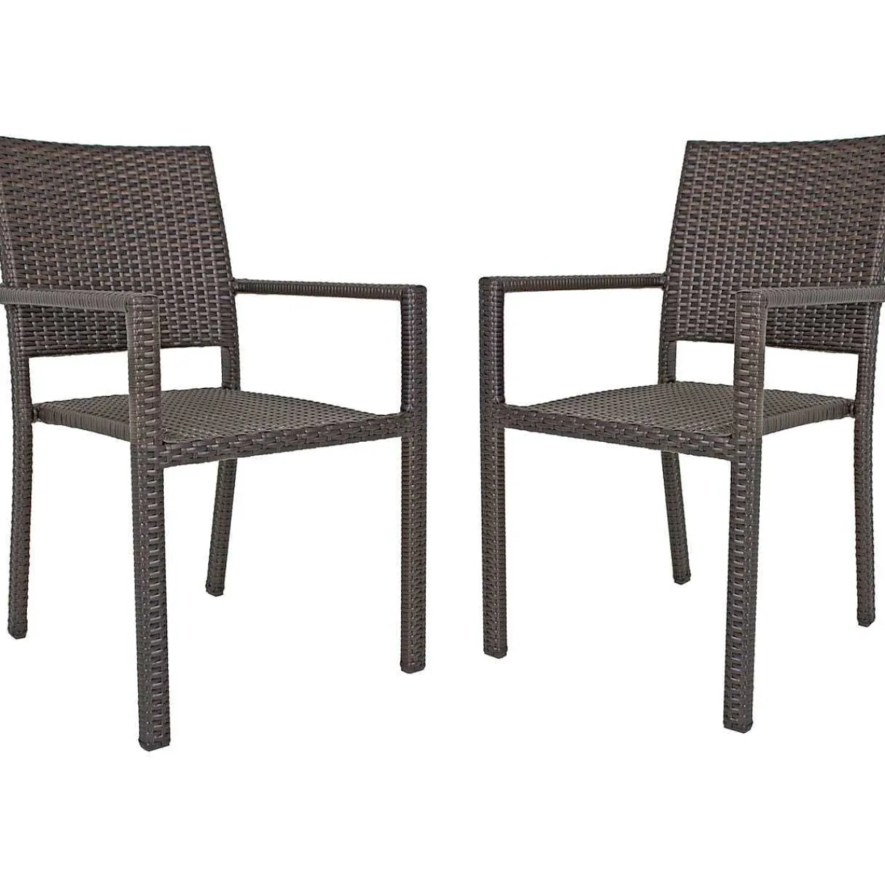 mutoni pleasure Garten Stapelstuhl Malaga Braun (2-Er Set)> Stapelstühle