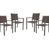 mutoni pleasure Garten Stapelstuhl Malaga Coffee (4-Er Set)> Stapelstühle