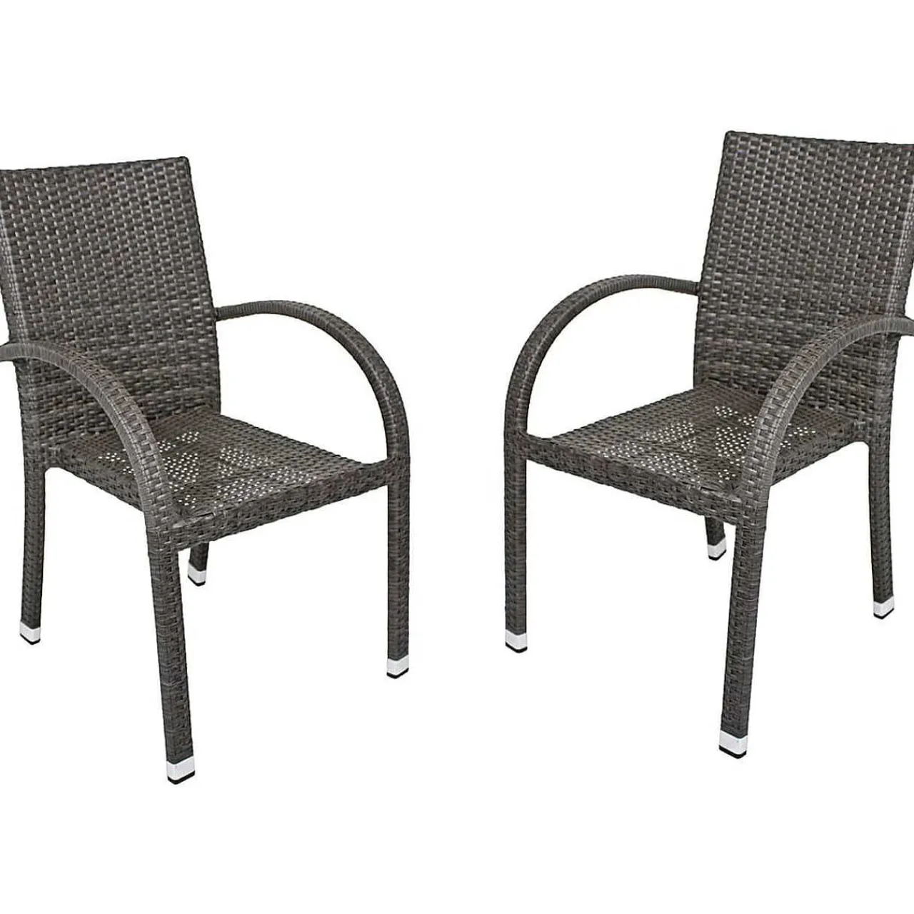 mutoni pleasure Garten Stapelstuhl Modesto Dunkelgrau (2-Er Set)> Stapelstühle
