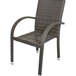 mutoni pleasure Garten Stapelstuhl Modesto Dunkelgrau (2-Er Set)> Stapelstühle