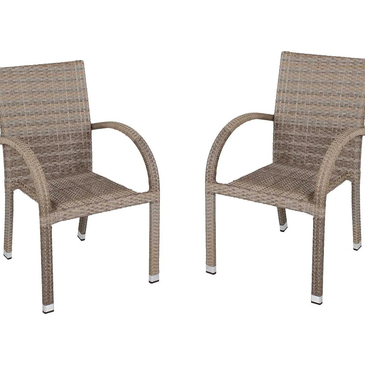mutoni pleasure Garten Stapelstuhl Modesto Sandbraun (2-Er Set)> Stapelstühle