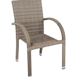 mutoni pleasure Garten Stapelstuhl Modesto Sandbraun> Stapelstühle