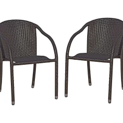 mutoni pleasure Garten Stapelstuhl Riga Braun (2-Er Set)><noscript><img width=