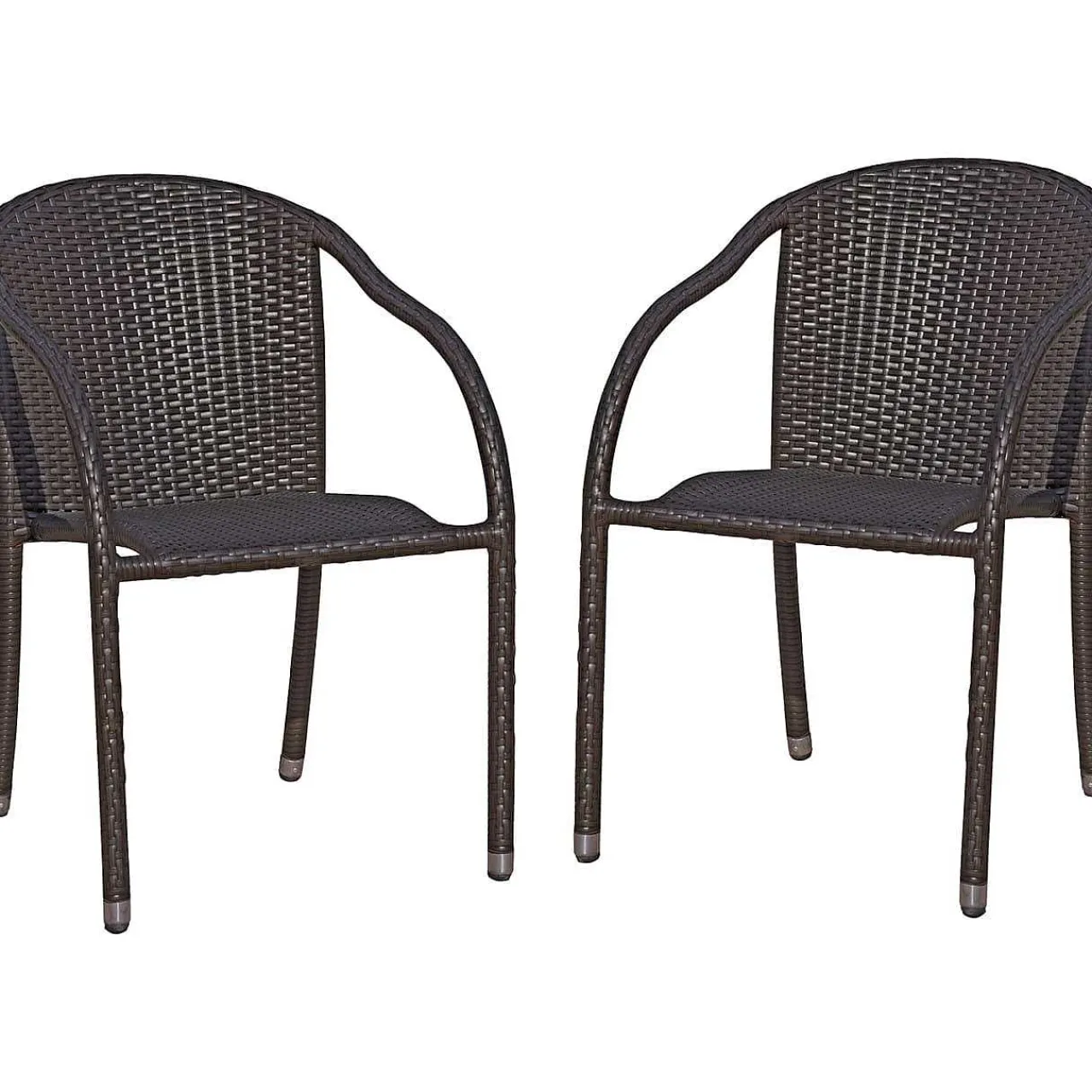 mutoni pleasure Garten Stapelstuhl Riga Braun (2-Er Set)> Stapelstühle