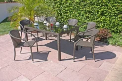 mutoni pleasure Garten Stapelstuhl Riga Braun><noscript><img width=