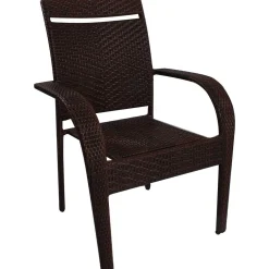 mutoni pleasure Garten Stapelstuhl Turin Dunkelbraun><noscript><img width=