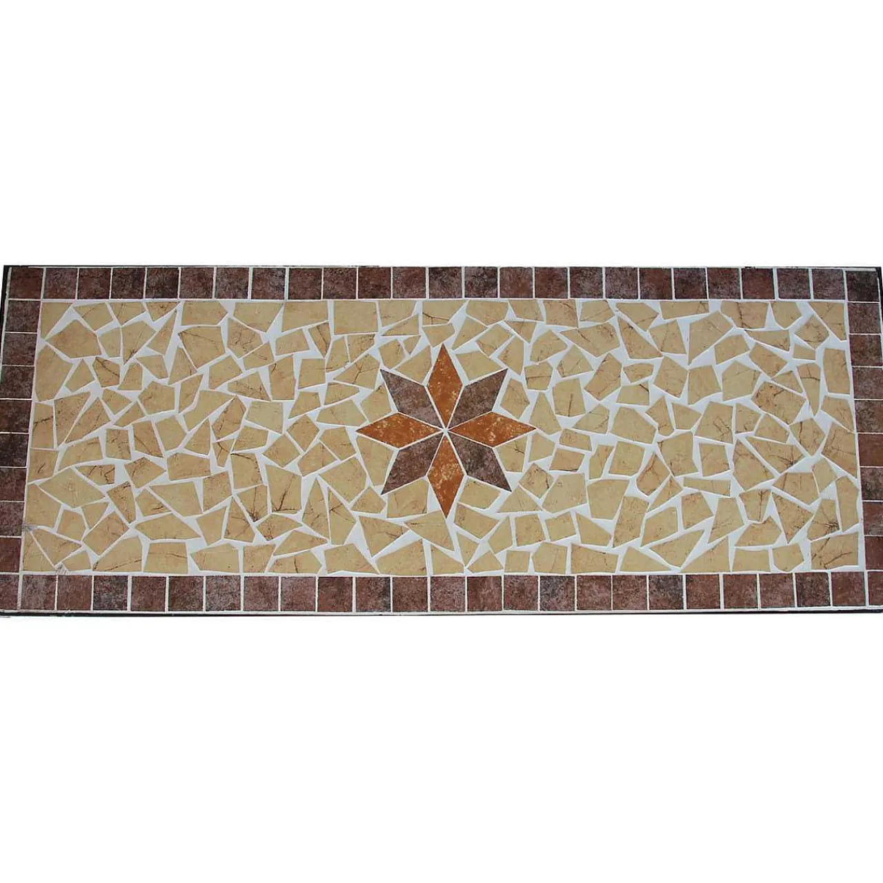 mutoni pleasure Gartenbank Amarillo Mosaik Braun 115> Gartenbänke