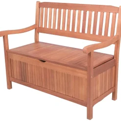 mutoni pleasure Gartenbank Houston Eukalyptus Braun 107> Gartenbänke