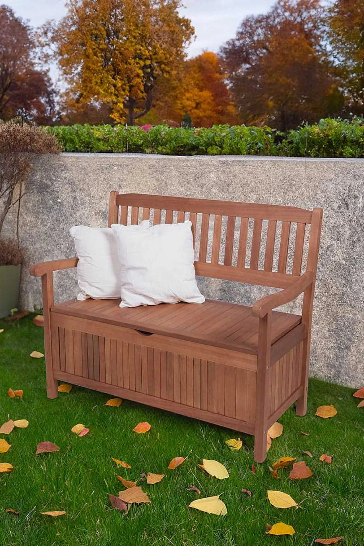 mutoni pleasure Gartenbank Houston Eukalyptus Braun 107> Gartenbänke