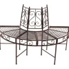 mutoni pleasure Gartenbank Narvi Stahl Schwarzbraun 122> Gartenbänke