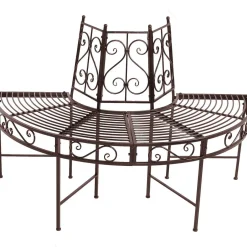 mutoni pleasure Gartenbank Narvi Stahl Schwarzbraun 122> Gartenbänke