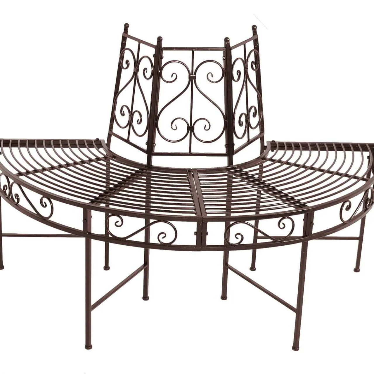 mutoni pleasure Gartenbank Narvi Stahl Schwarzbraun 122> Gartenbänke