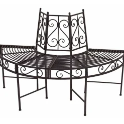 mutoni pleasure Gartenbank Narvi Stahl Schwarzbraun 122> Gartenbänke