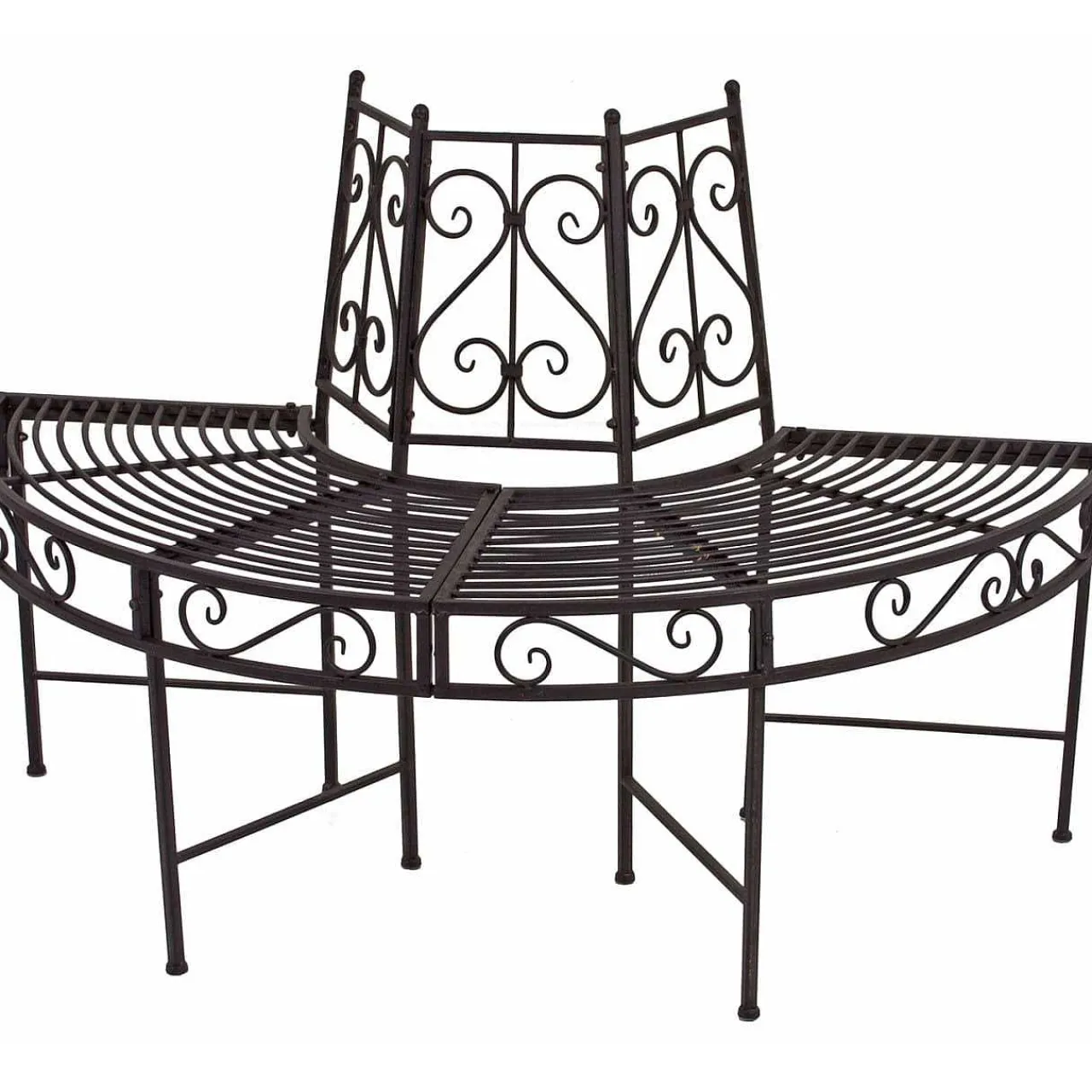 mutoni pleasure Gartenbank Narvi Stahl Schwarzbraun 122> Gartenbänke