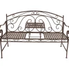 mutoni pleasure Gartenbank Saket Stahl Braun 148> Gartenbänke