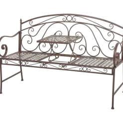 mutoni pleasure Gartenbank Saket Stahl Braun 148> Gartenbänke