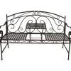 mutoni pleasure Gartenbank Saket Stahl Schwarz 148> Gartenbänke