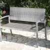 mutoni pleasure Gartenbank Sanremo Grau 116> Gartenbänke