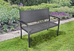 mutoni pleasure Gartenbank Sanremo Schwarz 116> Gartenbänke