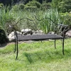 mutoni pleasure Gartenbank Selene Stahl Schwarzbraun 143> Gartenbänke
