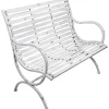 mutoni pleasure Gartenbank Tambora Eisen Weiss 104> Gartenbänke