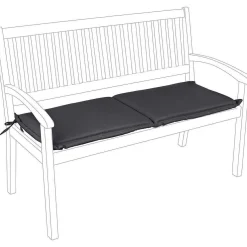 mutoni lifestyle Gartenkissen Fur 2-Sitzer Bank Olefin 115X47 Anthrazit> Kissen Gartenmöbel