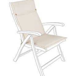 mutoni lifestyle Gartenkissen Naturale Hoch Rucken Spun 52X120> Kissen Gartenmöbel