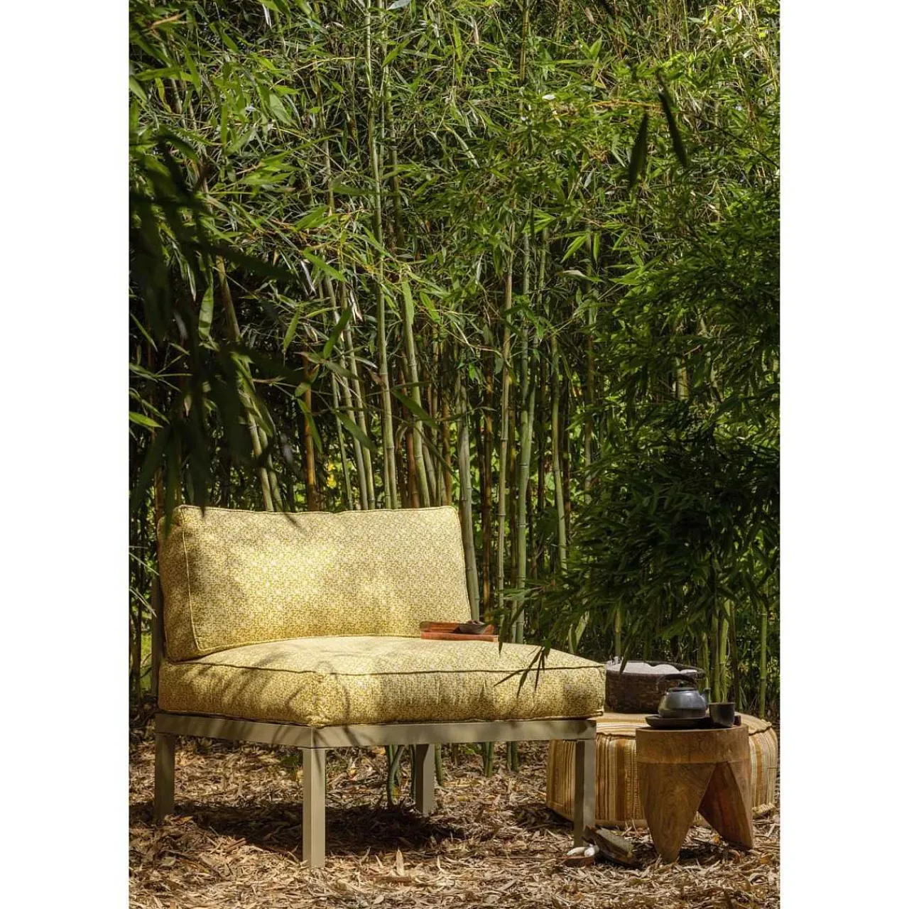 mutoni living Gartenkissenset Snooze Ocker (2-Teilig)> Kissen Gartenmöbel