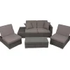mutoni pleasure Gartenlounge Alcudia Grau> Gartenlounge