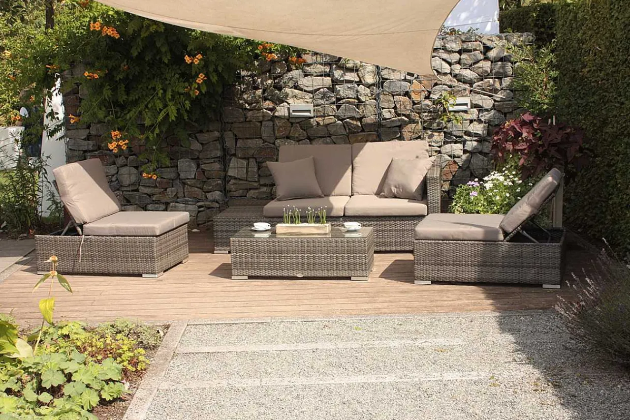 mutoni pleasure Gartenlounge Alcudia Grau> Gartenlounge