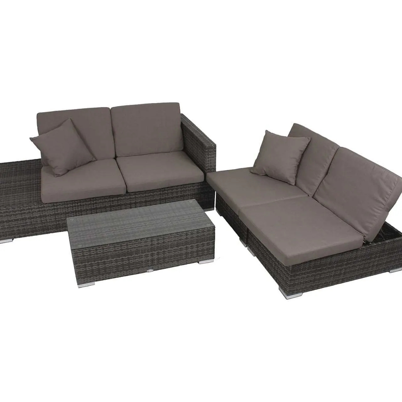 mutoni pleasure Gartenlounge Alcudia Grau> Gartenlounge