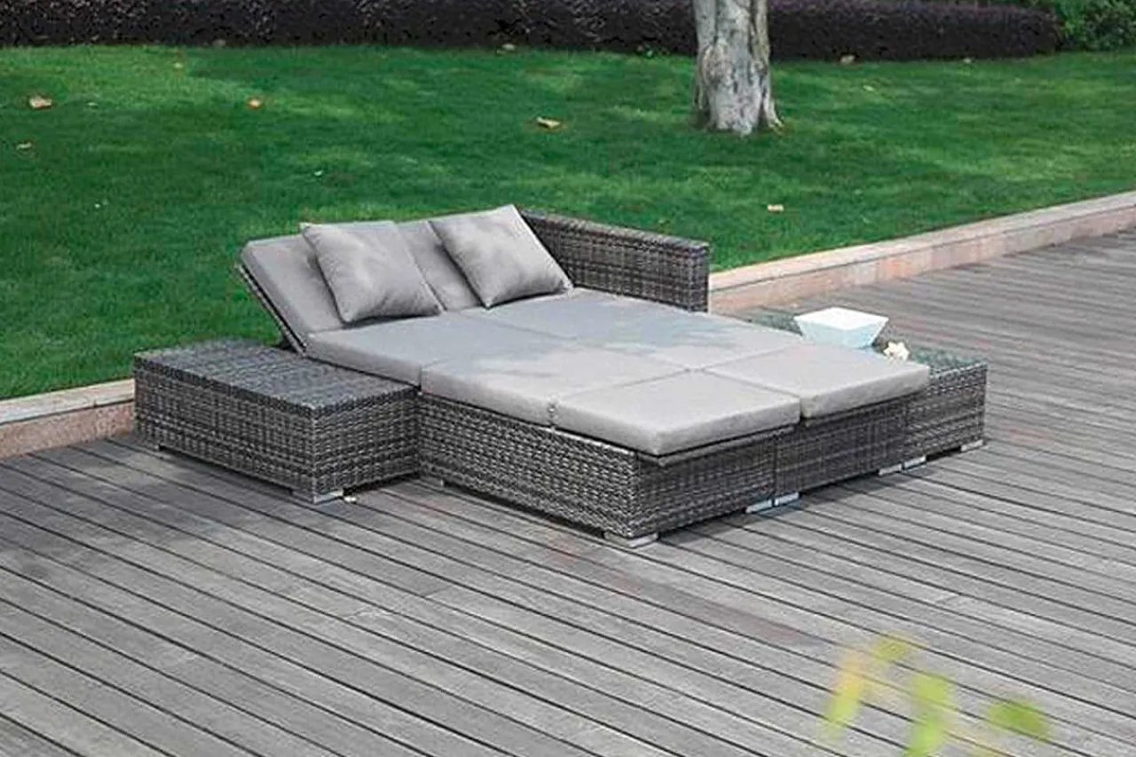 mutoni pleasure Gartenlounge Alcudia Grau> Gartenlounge