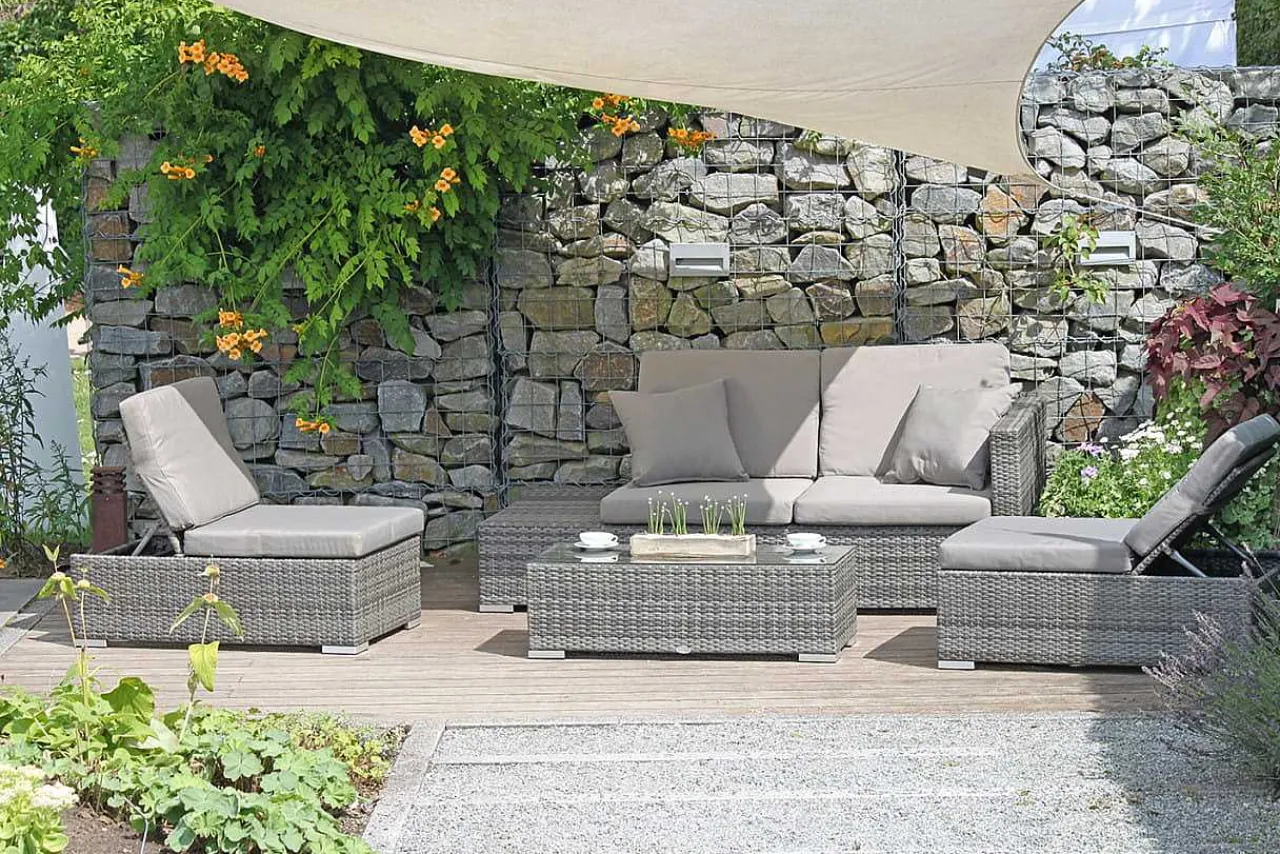 mutoni pleasure Gartenlounge Alcudia Grau> Gartenlounge