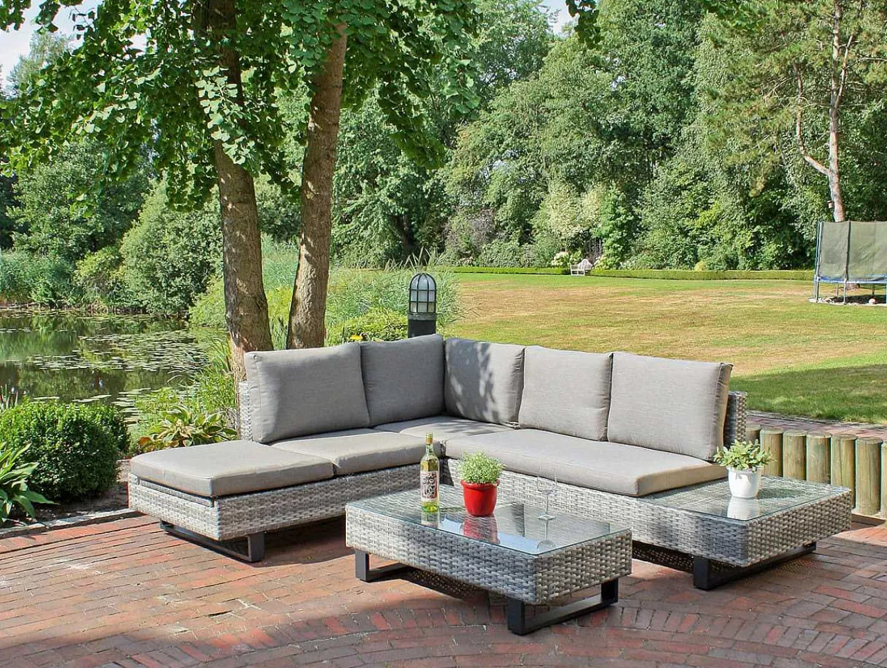 mutoni pleasure Gartenlounge Cadiz Grau> Gartenlounge