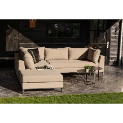 mutoni living Gartenlounge Como 1-Sitzer Element Panama Hellgrau> Loungeelemente