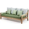 mutoni ethnic Gartenlounge Java Natur Teak (3-Teilig)> Gartenlounge