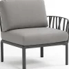 NARDI outdoor Gartenlounge Komodo Endelement Anthrazit> Loungeelemente