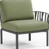 NARDI outdoor Gartenlounge Komodo Endelement Anthrazit Grun> Loungeelemente