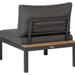 mutoni living Gartenlounge La Vida Erweiterung Aluminium/Teak Anthrazit> Loungeelemente