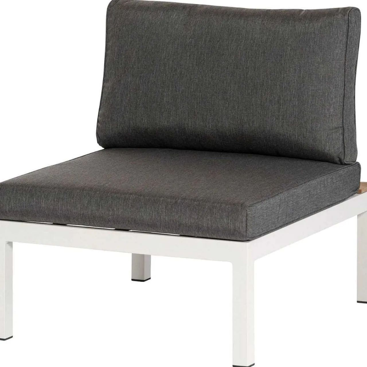 mutoni living Gartenlounge La Vida Erweiterung Aluminium/Teak Weiss> Loungeelemente