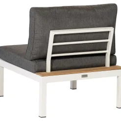 mutoni living Gartenlounge La Vida Erweiterung Aluminium/Teak Weiss> Loungeelemente