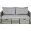 mutoni pleasure Gartenlounge Malta Grau> Gartenlounge