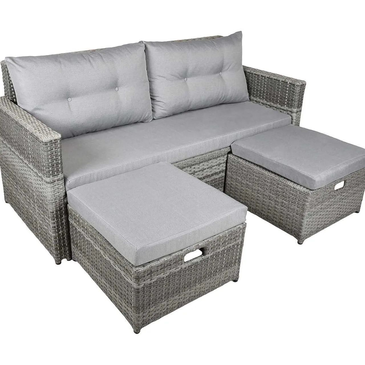 mutoni pleasure Gartenlounge Malta Grau> Gartenlounge