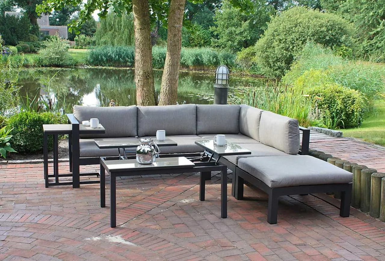 mutoni pleasure Gartenlounge Miranda Grau> Gartenlounge